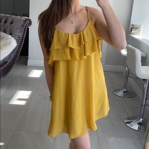 Yellow Ruffle Dress